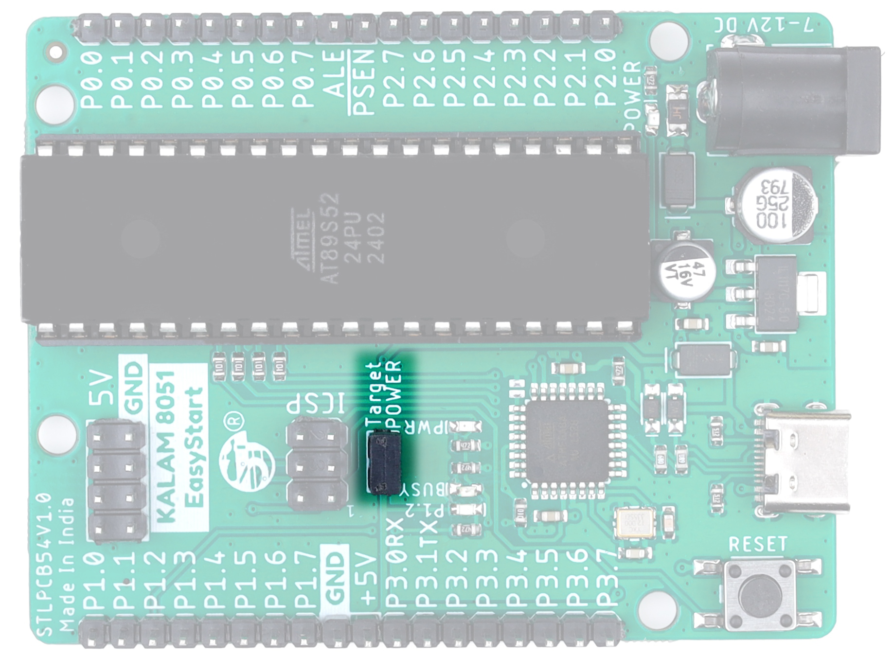 Kalam-8051-Easy-starter-Power-for-on-board-MCU-from-USB